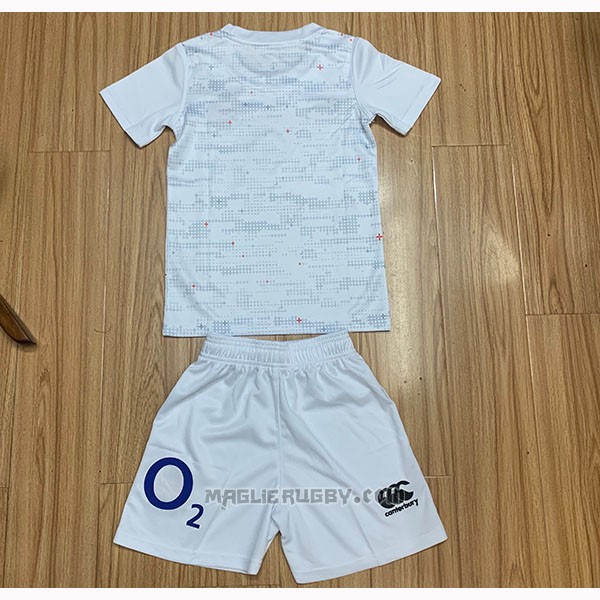 Maglia Bambini Kit Inghilterra Rugby 2019-2020 Bianco
